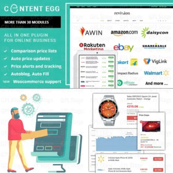 Download Content Egg – all in one plugin for Affiliate, Price Comparison, Deal sites @ Only $4.99