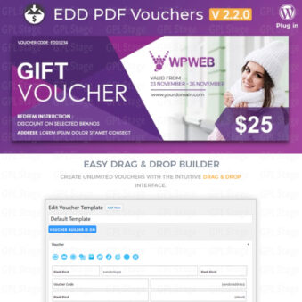 Download Easy Digital Downloads – PDF Vouchers @ Only $4.99