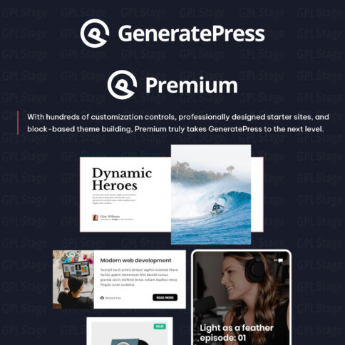 Download Generatepress Premium Wordpress Plugin @ Only $4.99