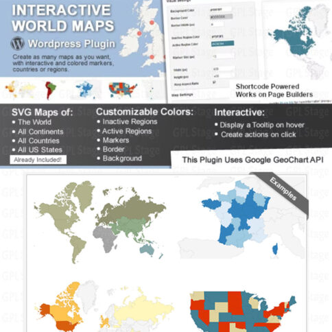 Download Interactive World Maps - Wordpress Plugin @ Only $4.99