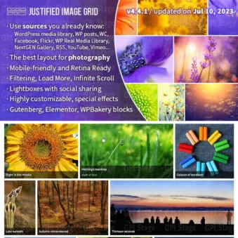 Download Justified Image Grid - WordPress Plugin @ Only $4.99