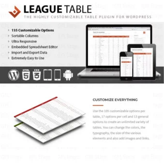 Download League Table WordPress Plugin @ Only $4.99