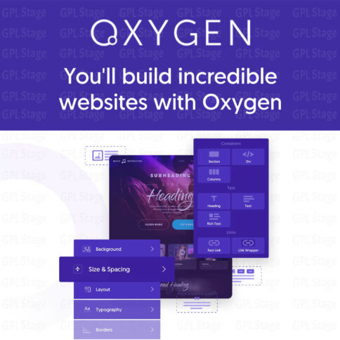 Download Oxygen – The Ultimate Visual Website Builder For Wordpress &Amp; Woocommerce @ Only $4.99