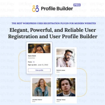 Download Profile Builder Pro – WordPress User Registration Plugin With Pro Addons @ Only $4.99