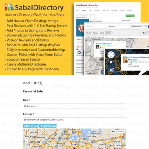 Download Sabai Directory - Business Directory Plugin For Wordpress @ Only $4.99