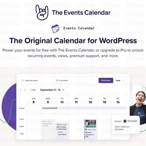 Download The Events Calendar Pro Wordpress Plugin @ Only $4.99