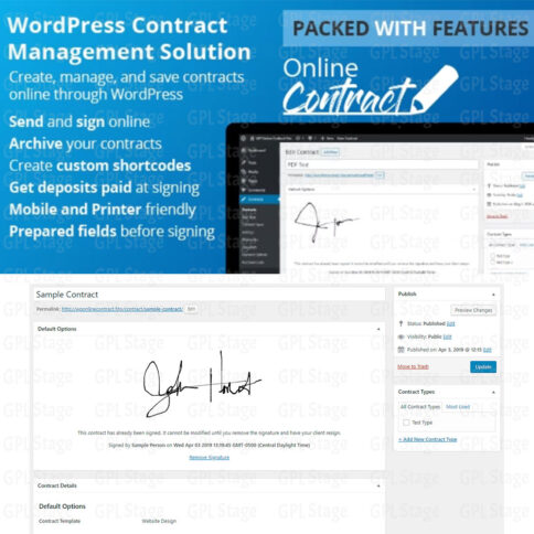 Download Wp Online Contract @ Only $4.99