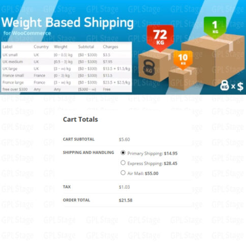 Download Woocommerce Weight Based Shipping @ Only $4.99
