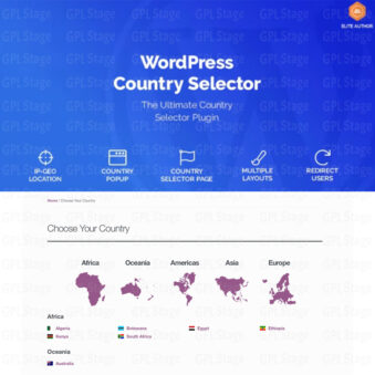 Download WordPress Country Selector Plugin @ Only $4.99