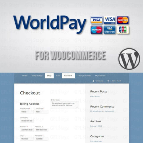 Download Worldpay Gateway For Woocommerce @ Only $4.99