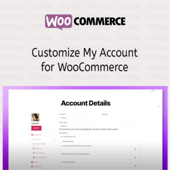 Download Customize My Account for WooCommerce @ Only $4.99