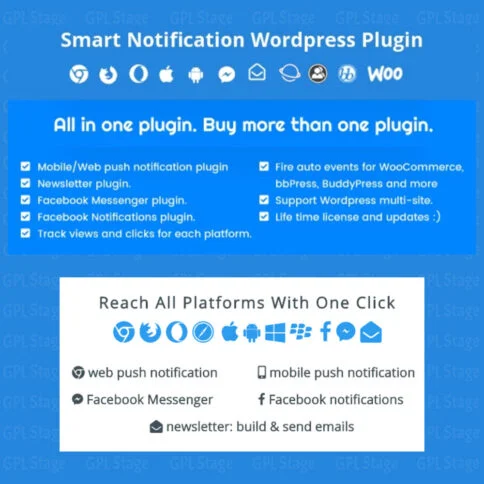 Download Smart Notification Wordpress Plugin @ Only $4.99