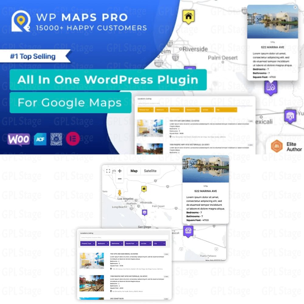 Download Advanced Google Maps Plugin for WordPress @ Only $4.99