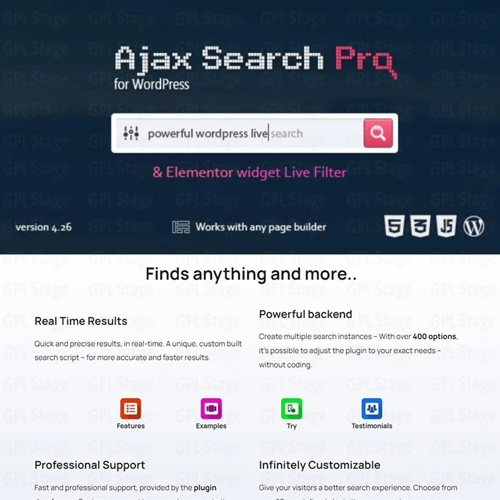 Download Ajax Search Pro – Live WordPress Search & Filter Plugin @ Only $4.99