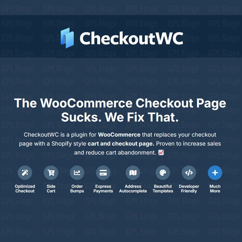 Download Checkoutwc Pro - Conversion Optimized Checkout Templates For Woocommerce @ Only $4.99