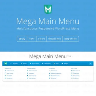 Download Mega Main Menu - WordPress Menu Plugin @ Only $4.99