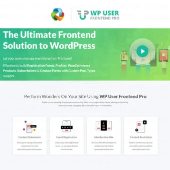 Download WP User Frontend Pro @ Only $4.99