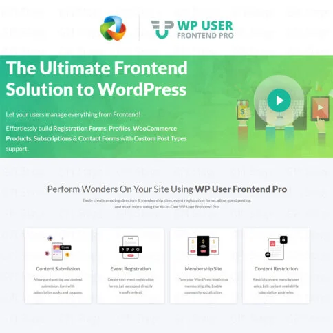 Download Wp User Frontend Pro @ Only $4.99