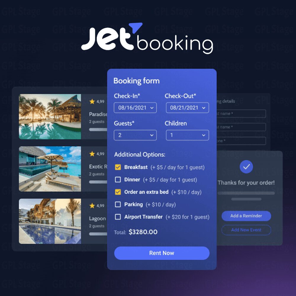 Latest Updates JetBooking - Booking Plugin for WordPress and WooCommerce