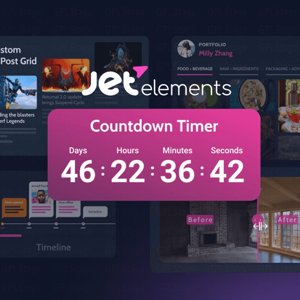 JetElements - Interactive Content Widgets for Elementor to Design and Animate Without Coding and Scripts
