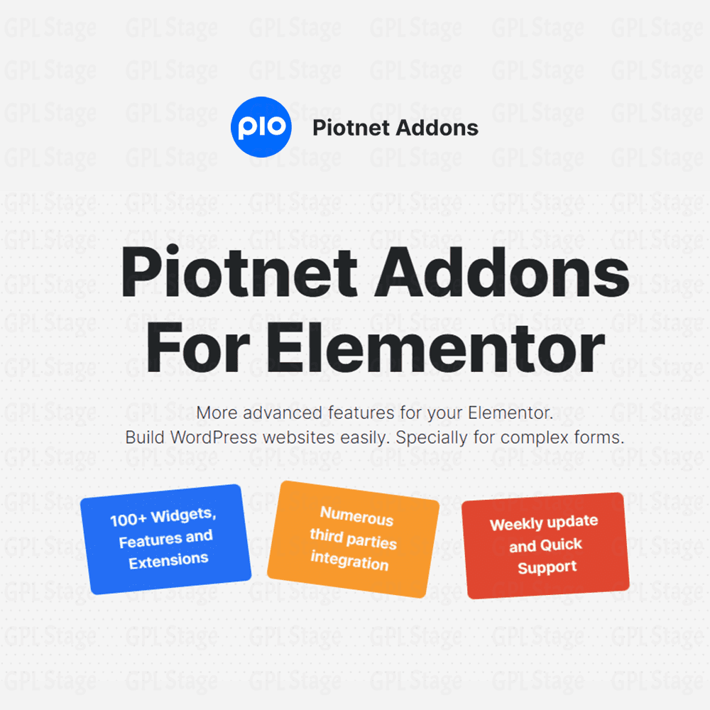 Piotnet Addons For Elementor