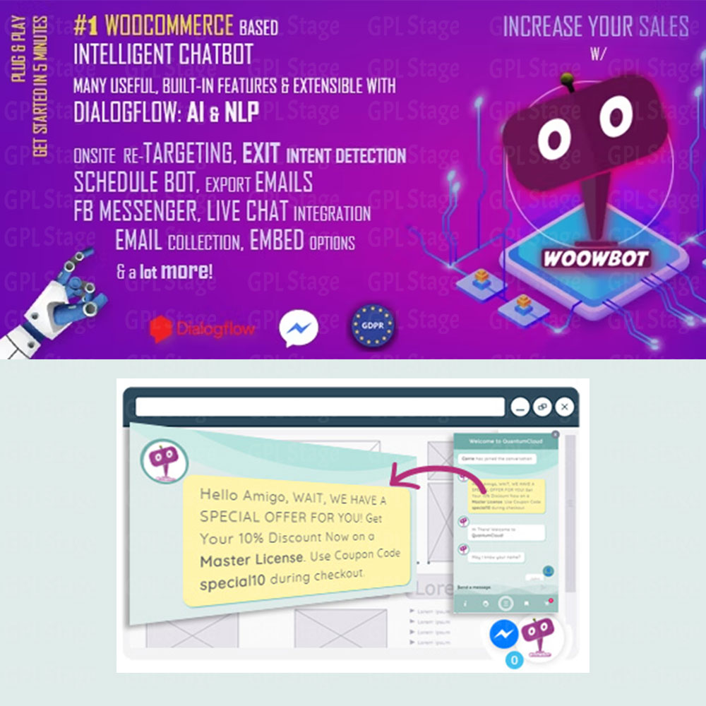 AI ChatBot for WooCommerce - ChatGPT, Retargeting, Exit Intent