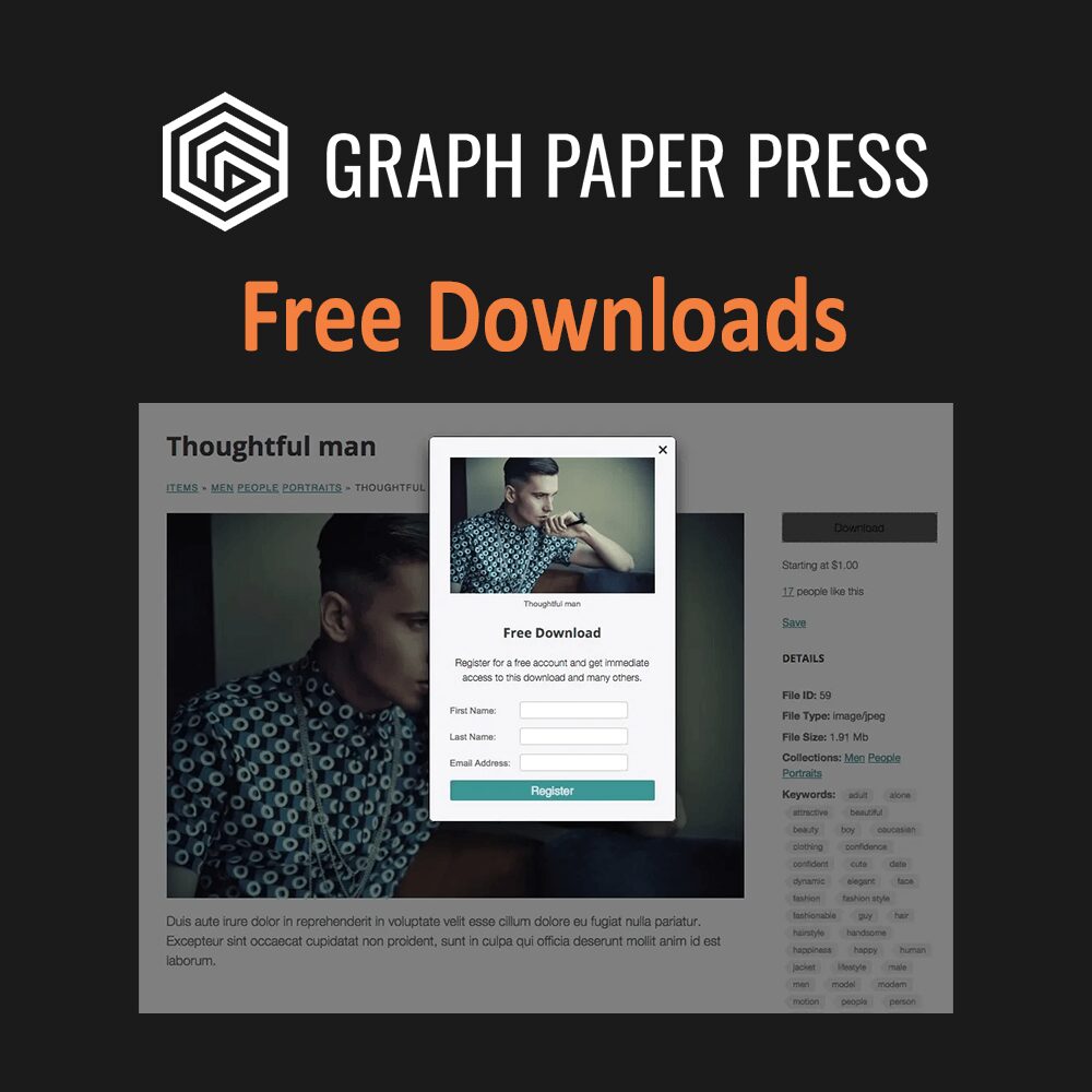 Sell Media Free Downloads WordPress Plugin | Graph Paper Press