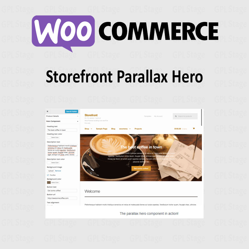 Latest Updates Storefront Parallax Hero