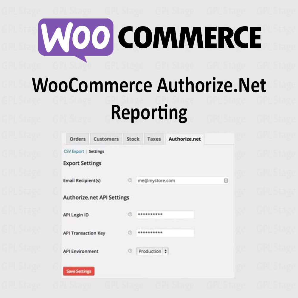 Authorize.Net Reporting for WooCommerce