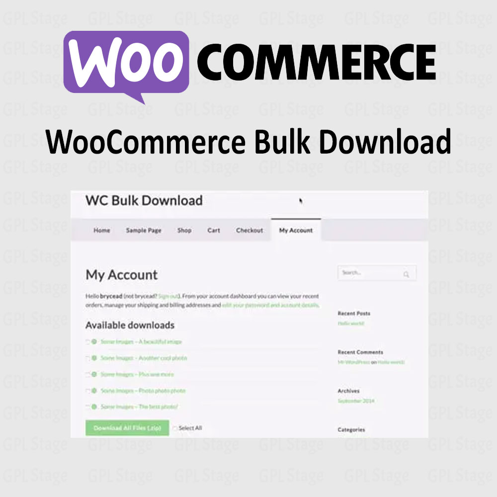 Bulk Download for WooCommerce