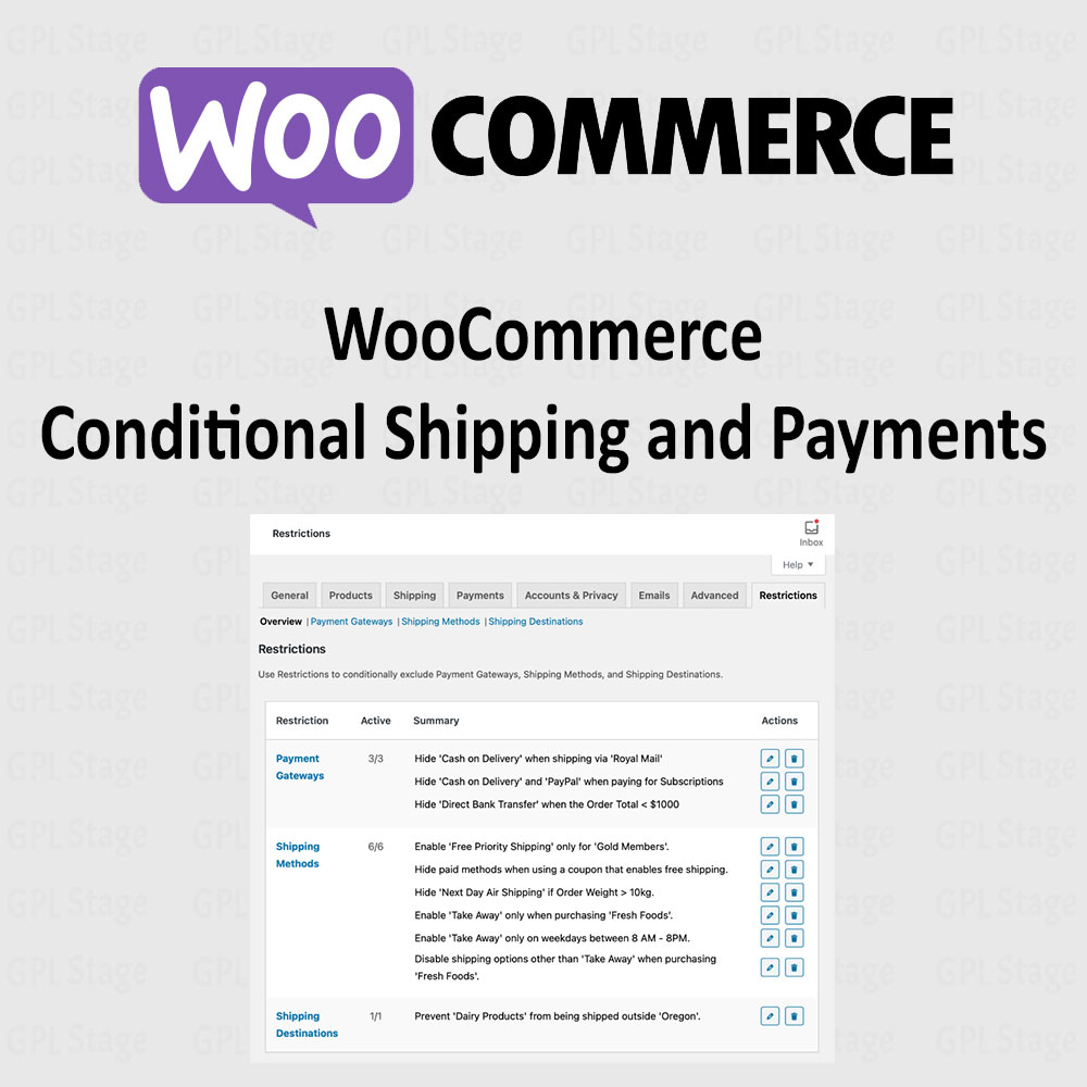 Latest Updates Conditional Shipping and Payments for WooCommerce