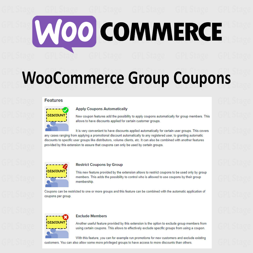 Group Coupons for WooCommerce
