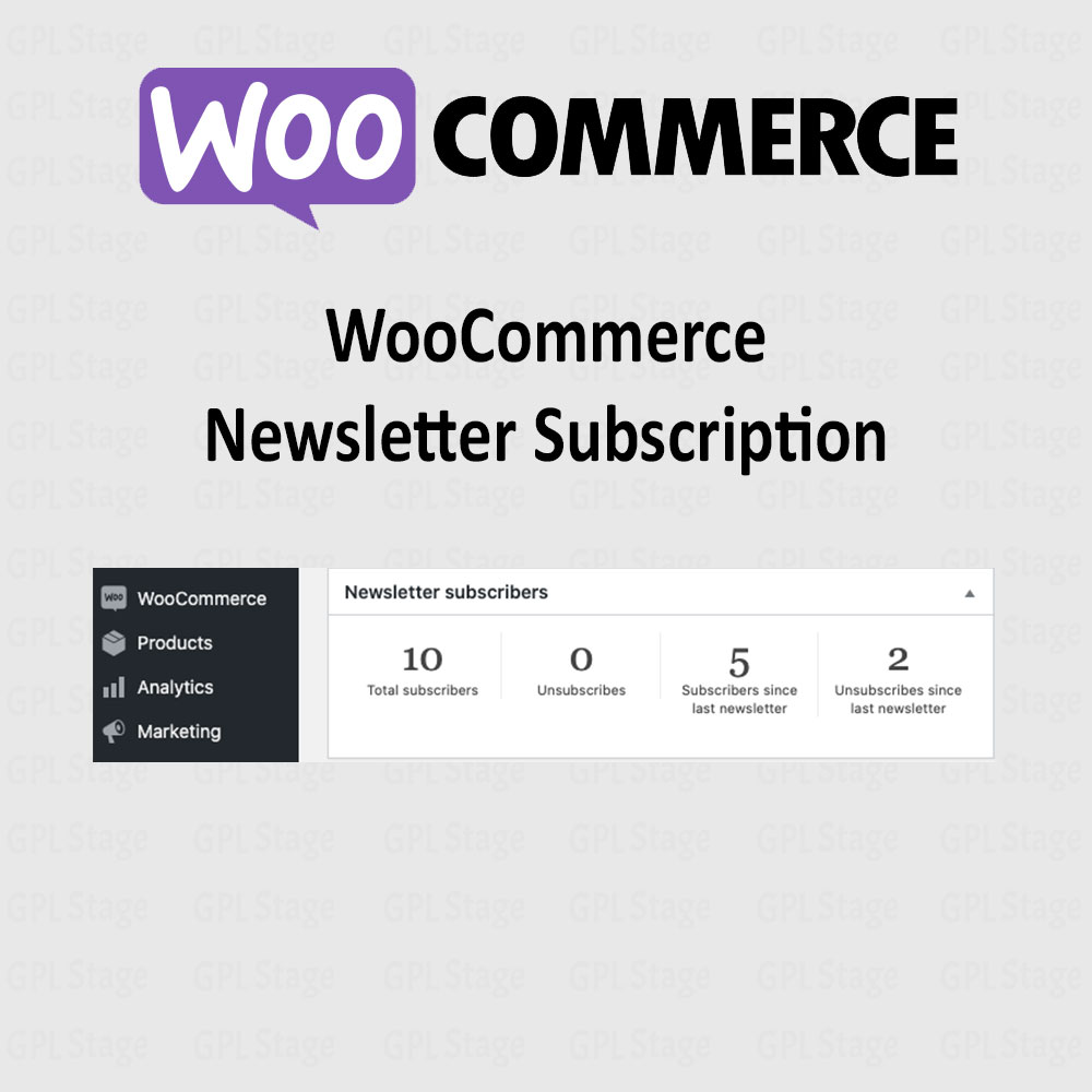 Subscribe to Newsletter for WooCommerce