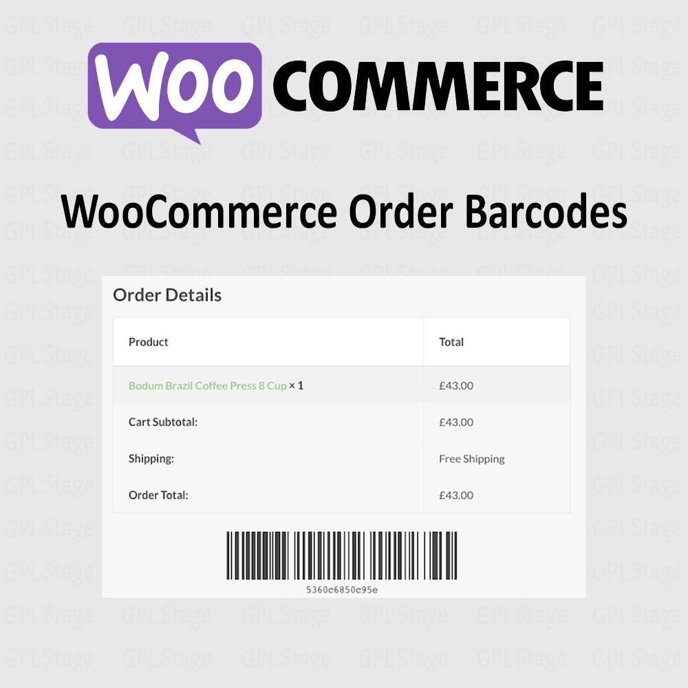 WooCommerce Order Barcodes