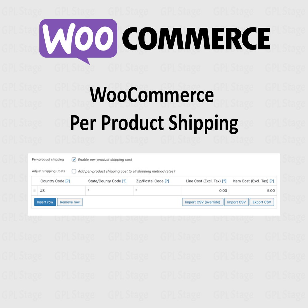 Per Product Shipping for WooCommerce