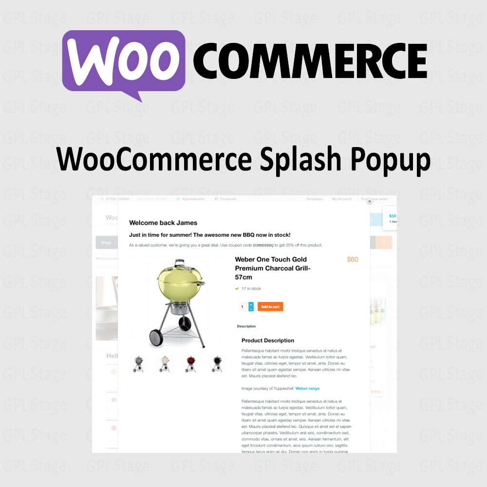 Splash Popup for WooCommerce Splash Popup for WooCommerce