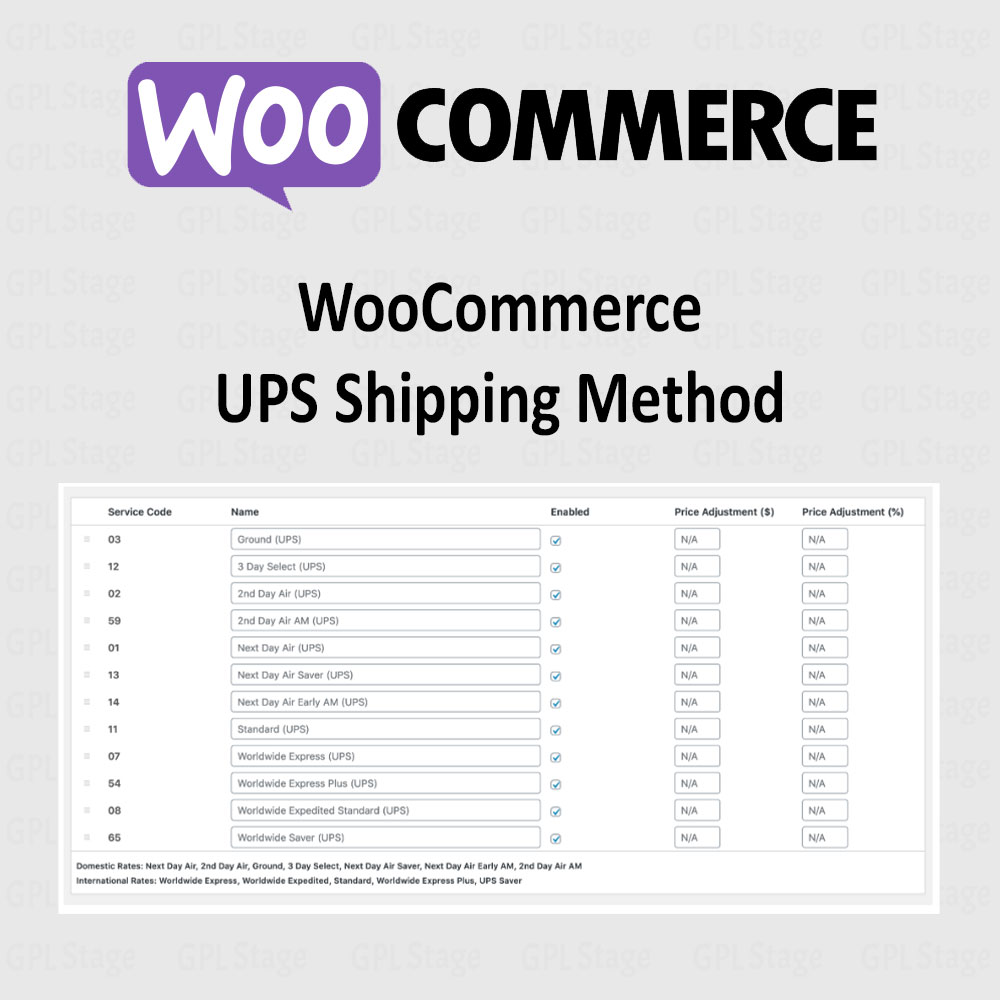 UPS Shipping Method for WooCommerce