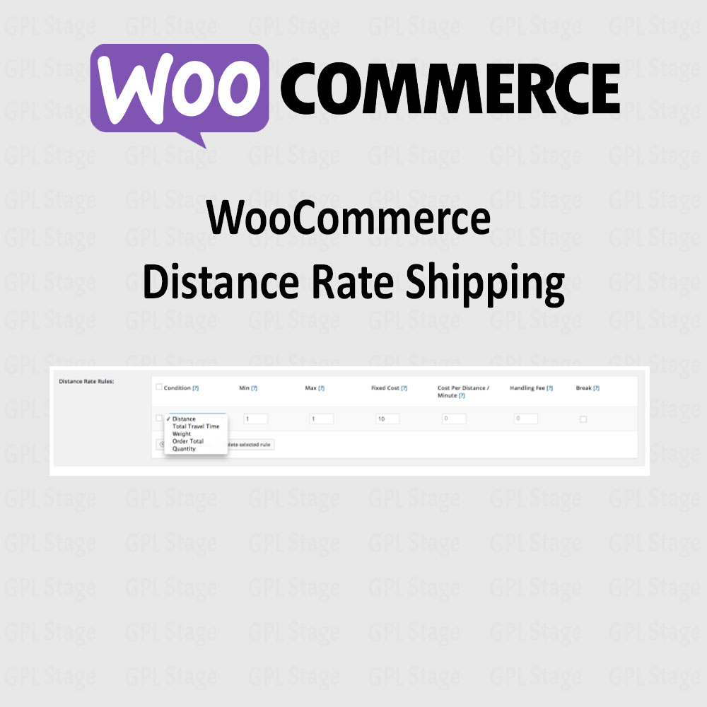 WooCommerce Distance Rate Shipping