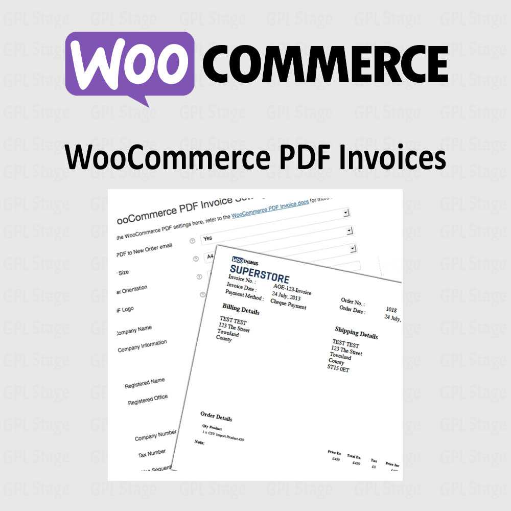 PDF Invoices for WooCommerce