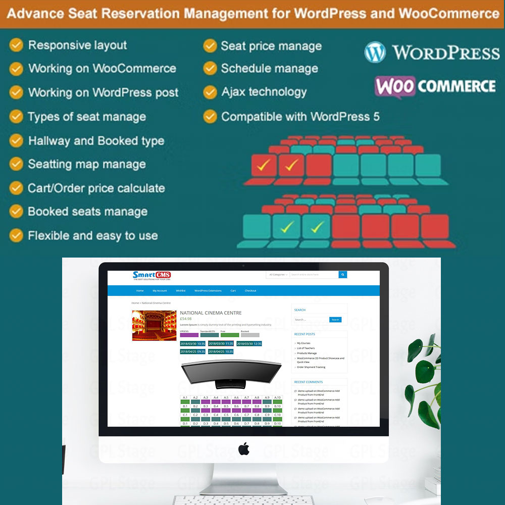 Advance Seat Reservation Management for WooCommerce