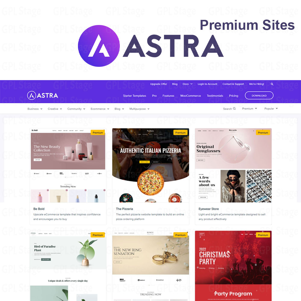 Astra Starter Templates Premium