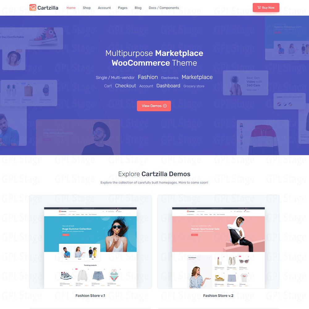 Cartzilla "Digital Marketplace & Grocery Store WordPress Theme"
