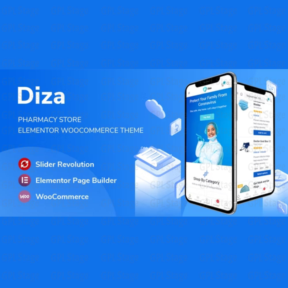 Diza "Pharmacy Store Elementor WooCommerce Theme"