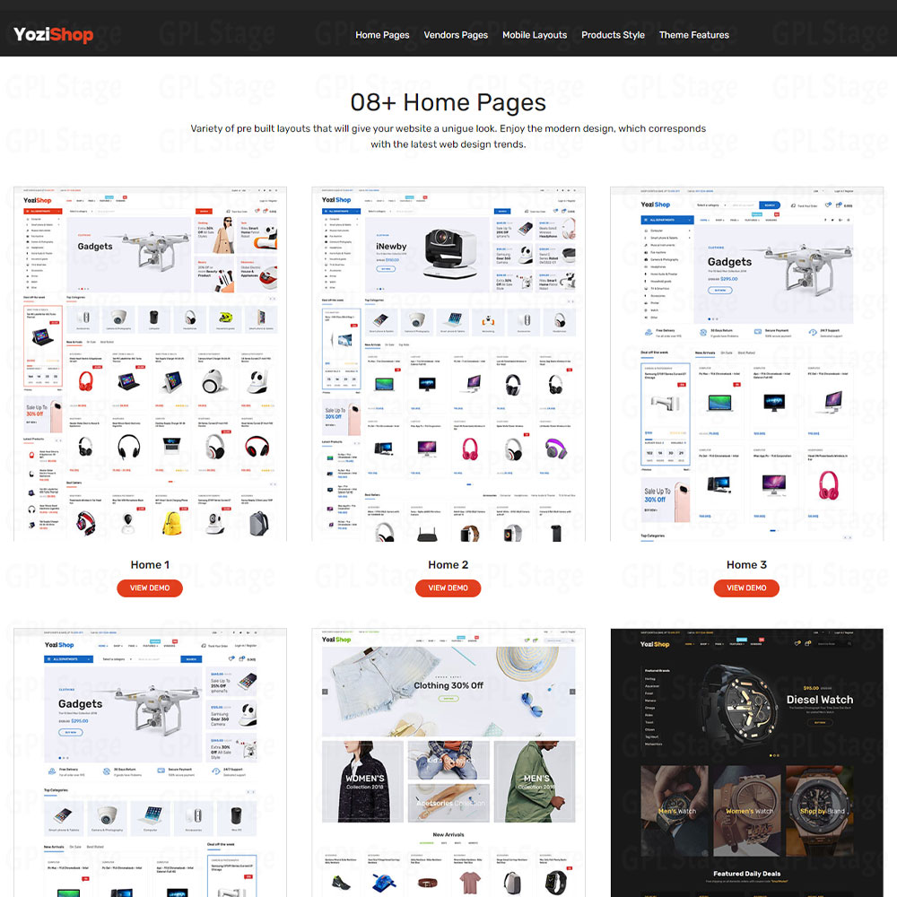 Yozi "Multipurpose Electronics WooCommerce WordPress Theme"