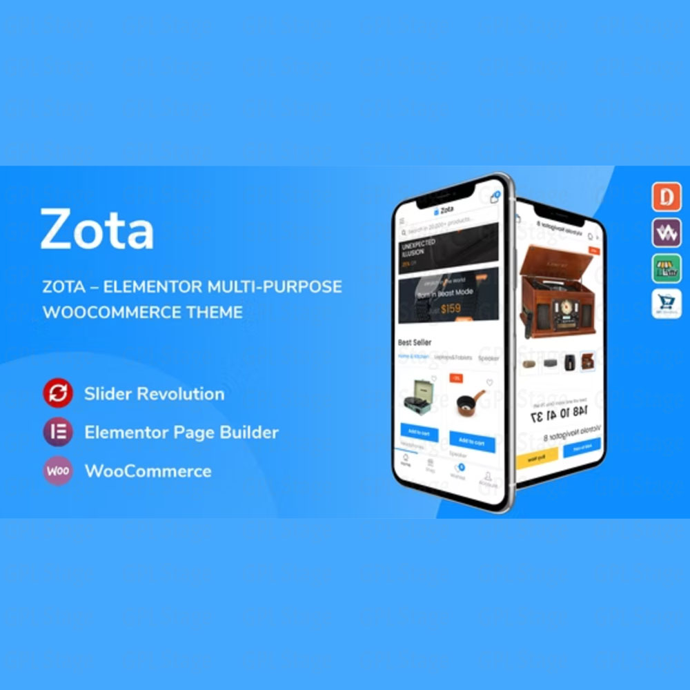 Zota "Elementor Multi-Purpose WooCommerce Theme"