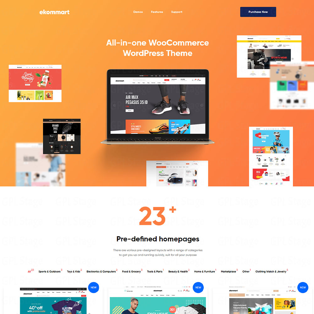 ekommart "All-in-one eCommerce WordPress Theme"
