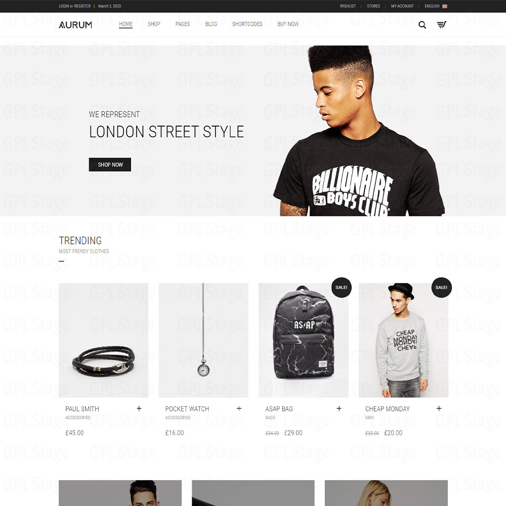 Aurum "Minimalist Shopping Theme"