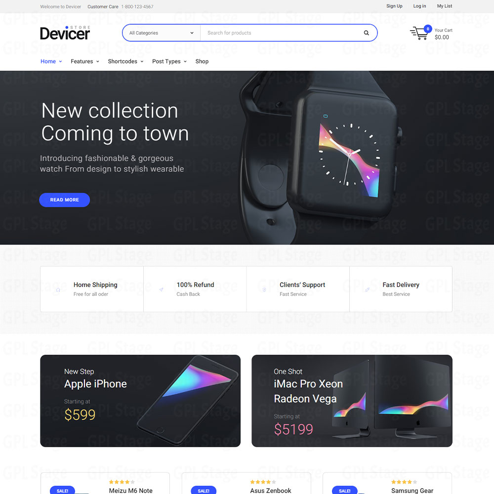 Devicer "Electronics, Mobile & Tech Store WordPress Theme"