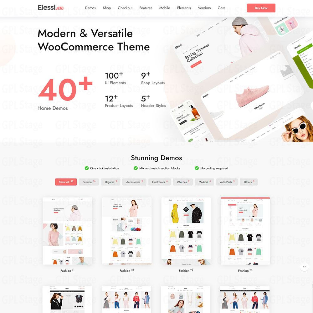 Elessi "WooCommerce AJAX WordPress Theme – RTL Support"