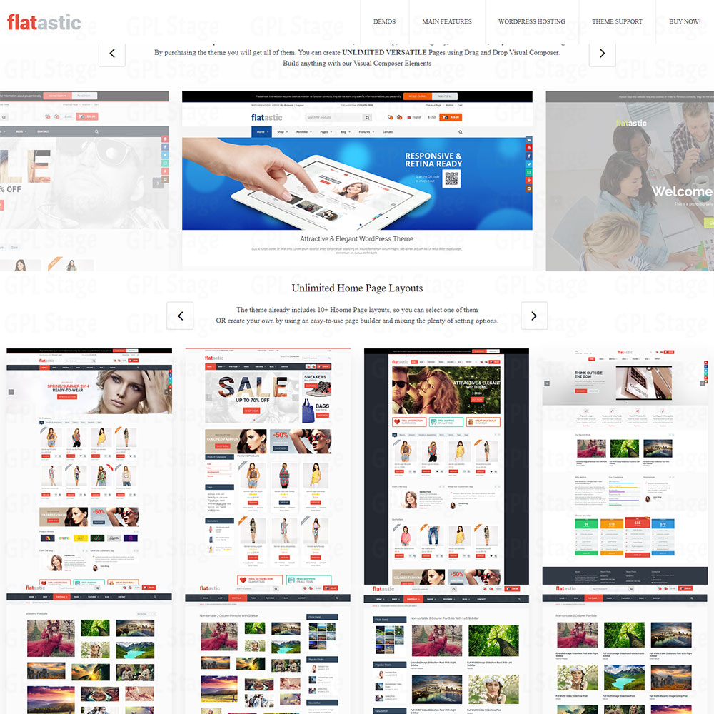 Flatastic "Versatile Multi Vendor WordPress Theme"